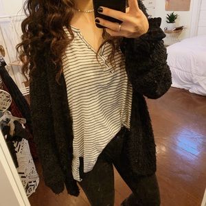 Kenzie Open Front Eyelash Cardigan